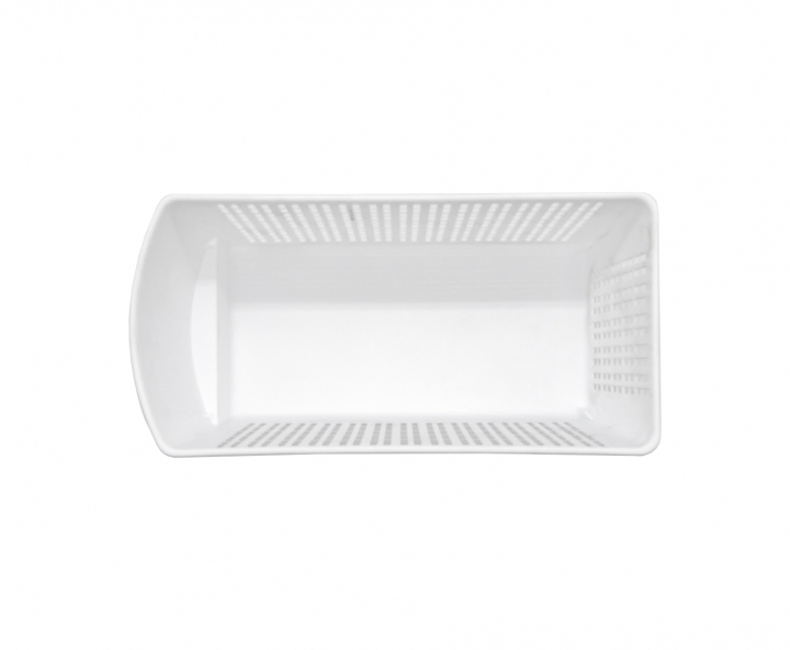 BANDEJA RECTANGULO (15X30X11CM) BLANCO