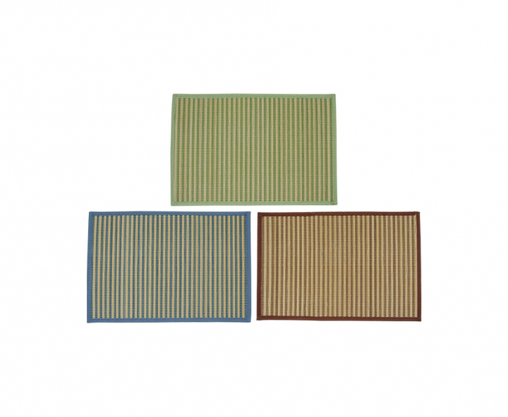 INDIVIDUAL BAMBU AZUL/ROJO/VERDE