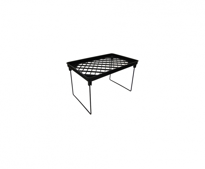 ESTANTE APILABLE DE COCINA (32X20X19CM) NEGRO