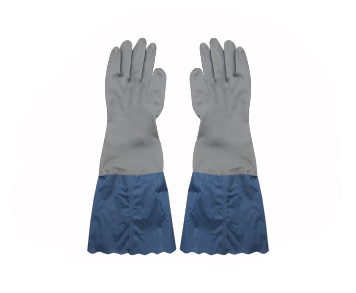 GUANTE LATEX LARGO (43CM) AZUL