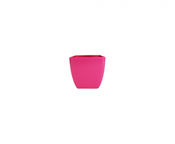MACETA CUADRADO (8X8X8CM) FUCSIA