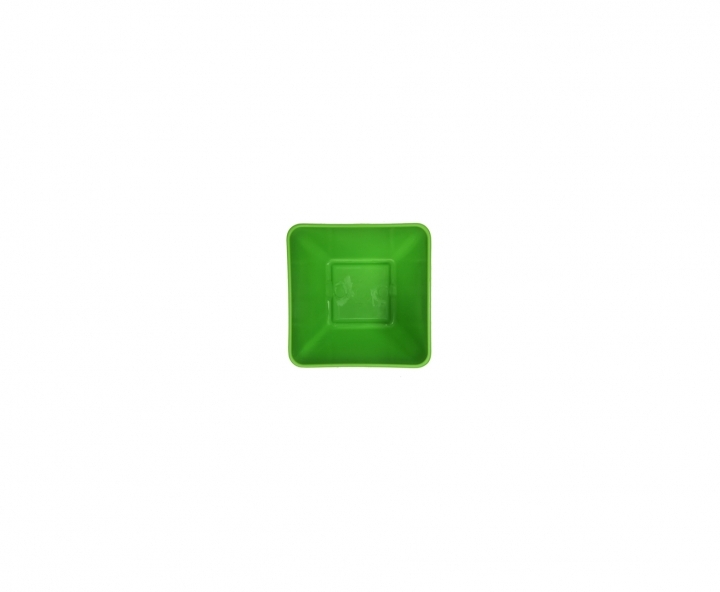 MACETA CUADRADO (8X8X8CM) VERDE LIMON