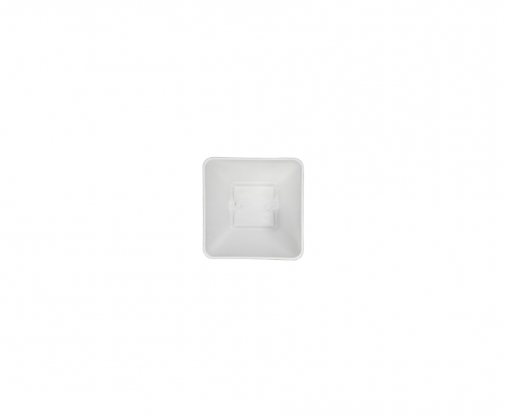 MACETA CUADRADO (8X8X8CM) BLANCO