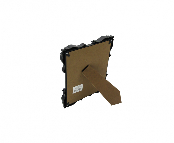 PORTA RETRATO PLASTICO CUADRADO (19.5X24.5X2) NEGRO
