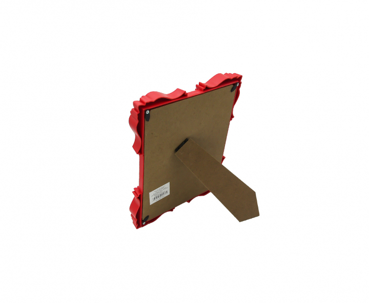 PORTA RETRATO PLASTICO CUADRADO (19.5X24.5X2) ROJO