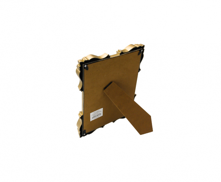 PORTA RETRATO PLASTICO CUADRADO (19.5X24.5X2) DORADO