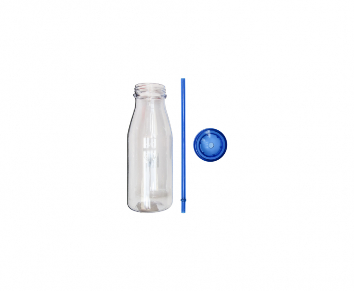 HOPPY PLASTICO TRANSP. (20X7) C/ TAPA AZUL