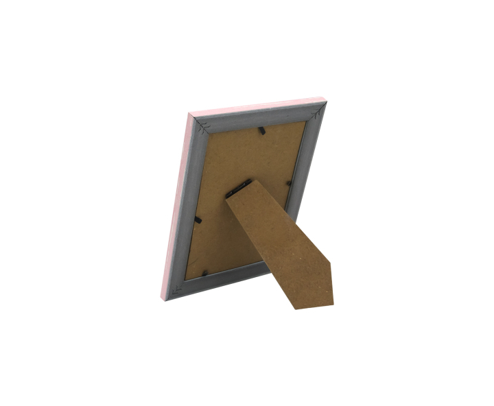 PORTA RETRATO RECTANGULO (13.5X18.5X1) DORADO/ROSADO