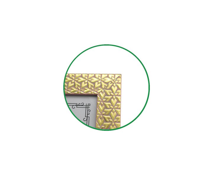 PORTA RETRATO RECTANGULO (24.5X33X1) DORADO/ROSADO