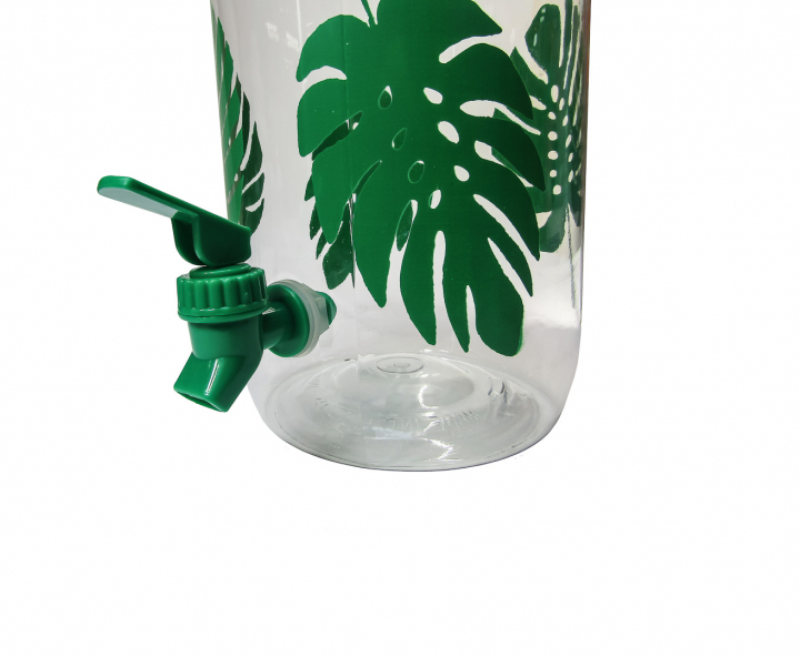 DISPENSADOR PLASTICO C/ VASOS (3L) HOJA VERDE