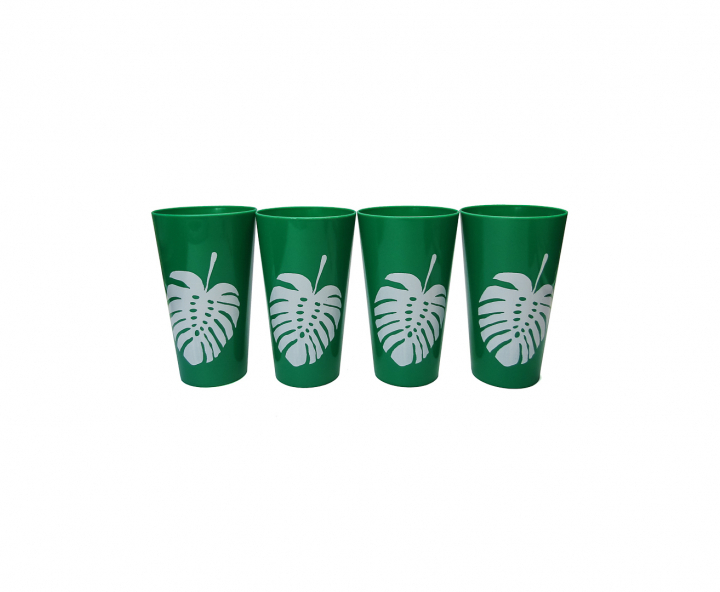 DISPENSADOR PLASTICO C/ VASOS (3L) HOJA VERDE
