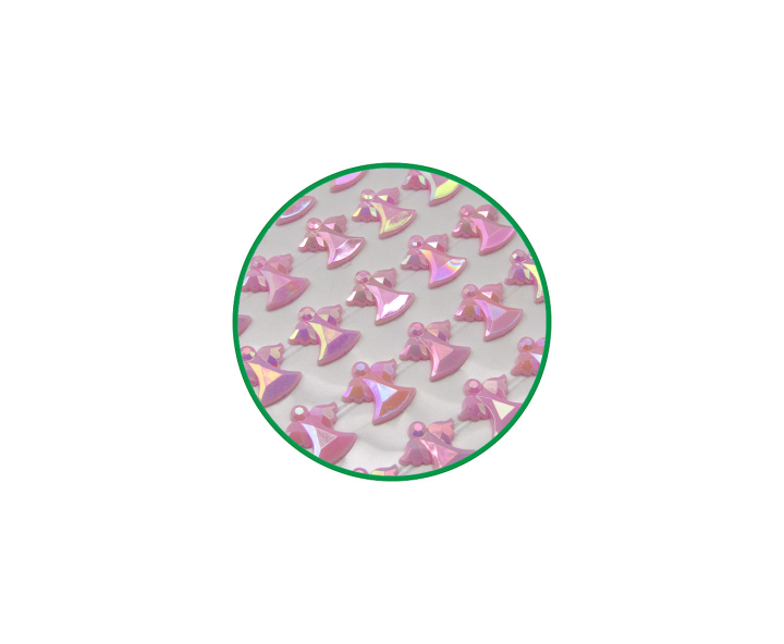CALCOMANIA PIEDRAS ANGEL (1.5X1.5) ROSADO