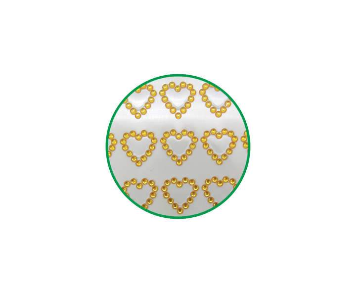 CALCOMANIA CORAZON DORADO
