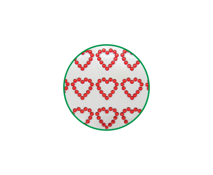 CALCOMANIA CORAZON ROJO