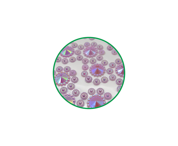 CALCOMANIA PIEDRAS CIRCULAR PURPURA