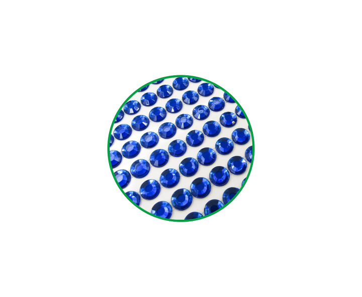 CALCOMANIA PIEDRAS CIRCULAR 6 AZUL