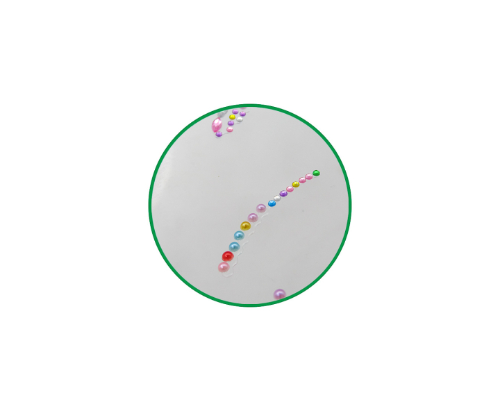CALCOMANIA FACIAL PIEDRAS 3P COLOR