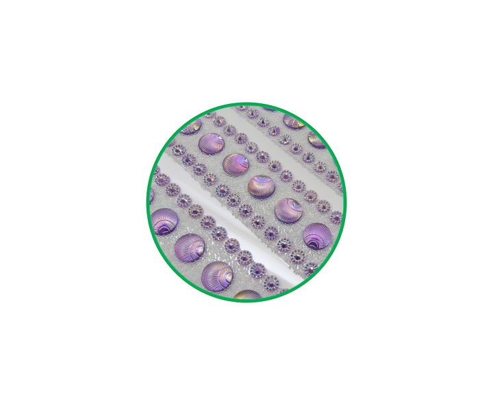 CALCOMANIA PIEDRAS 3P PURPURA