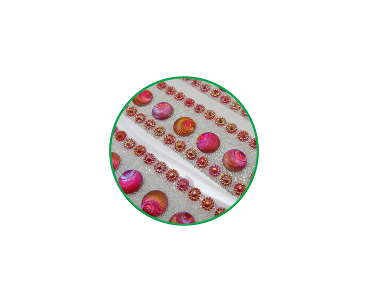 CALCOMANIA PIEDRAS 3P ROJO
