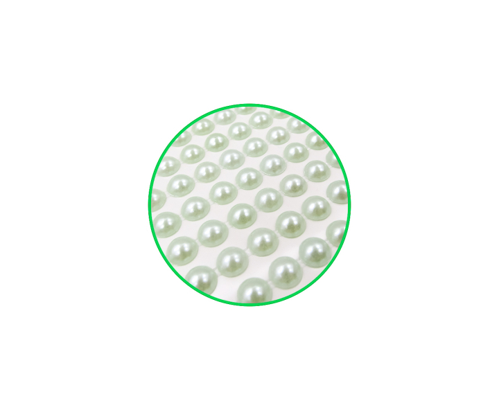 CALCOMANIA PERLAS 6 VERDE LIMON