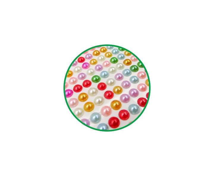 CALCOMANIA PERLAS 6 COLOR