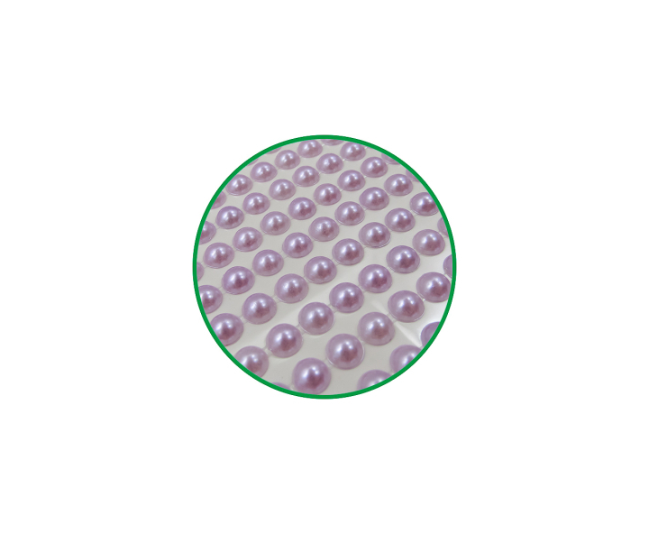 CALCOMANIA PERLAS 6 PURPURA CLARO