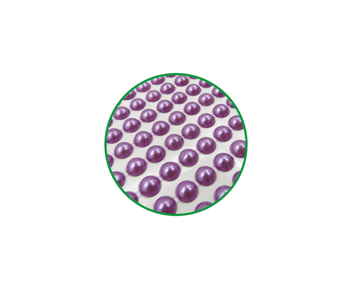 CALCOMANIA PERLAS 6 PURPURA OSCURO
