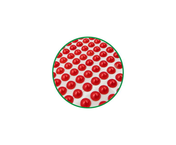 CALCOMANIA PERLAS 6 ROJO