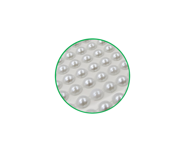 CALCOMANIA PERLAS 6 BLANCO