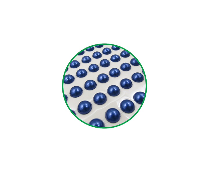 CALCOMANIA PERLAS 8 AZUL