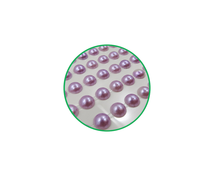 CALCOMANIA PERLAS 8 PURPURA CLARO