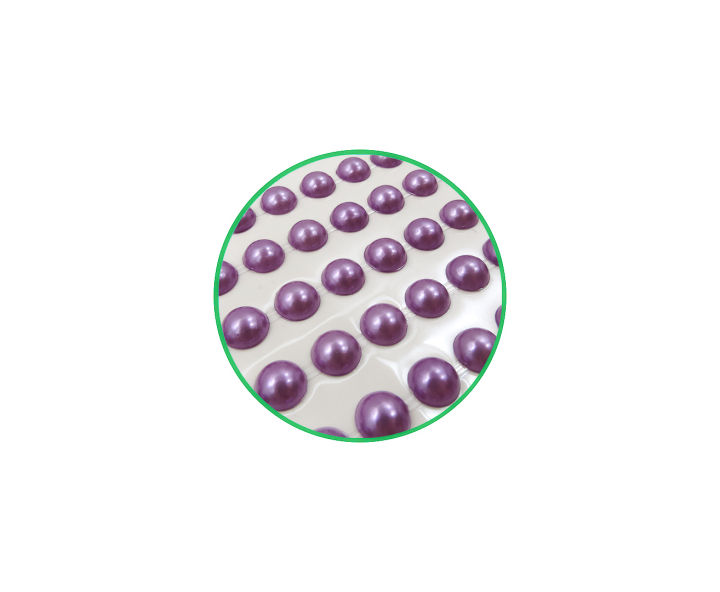 CALCOMANIA PERLAS 8 PURPURA OSCURO