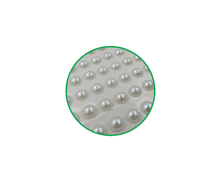 CALCOMANIA PERLAS 8 BLANCO