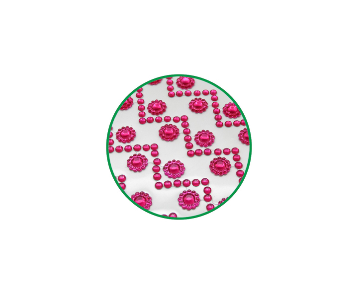 CALCOMANIA PIEDRAS 5P FUCSIA