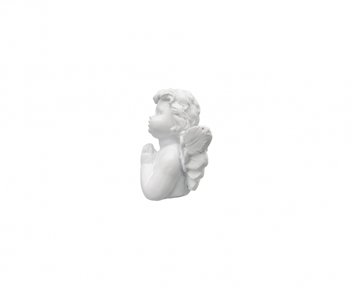 RESINA ANGEL NIÑO (10X8CM) BLANCO