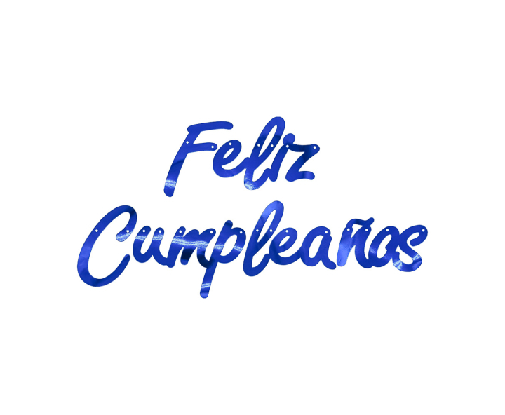 BANDERIN “FELIZ CUMPLEAÑOS” (2M) AZUL