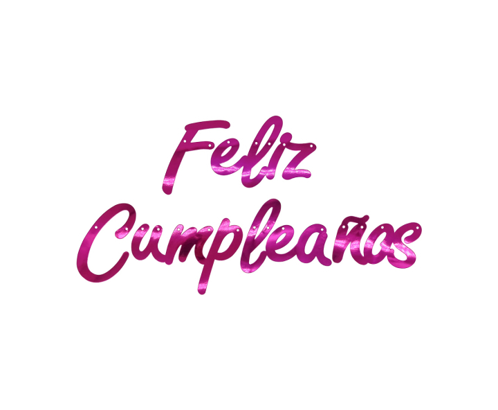 BANDERIN “FELIZ CUMPLEAÑOS” (2M) FUCSIA