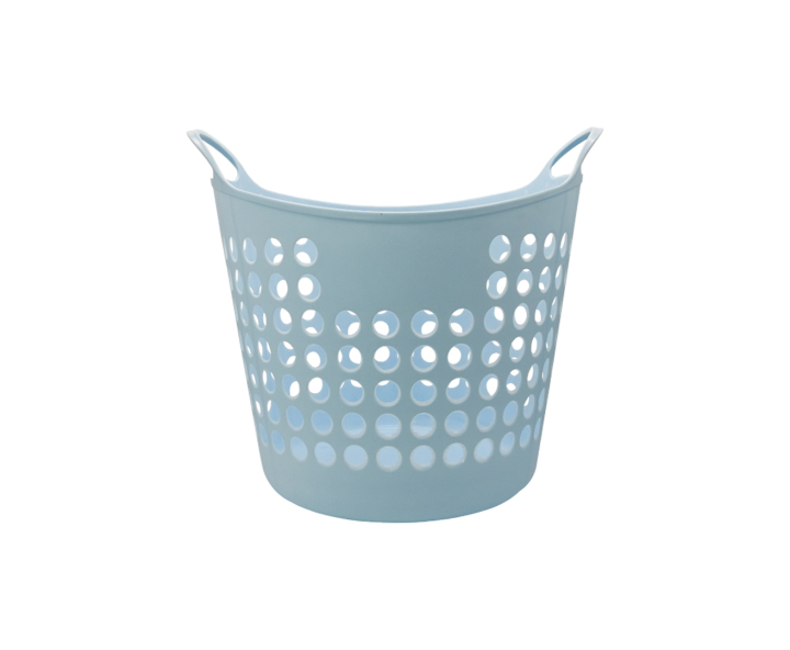 CESTO PLASTICO P/ ROPA (40X40) CELESTE