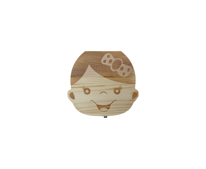 CAJA MADERA RECUERDO (12.5X12X3) NIÑA