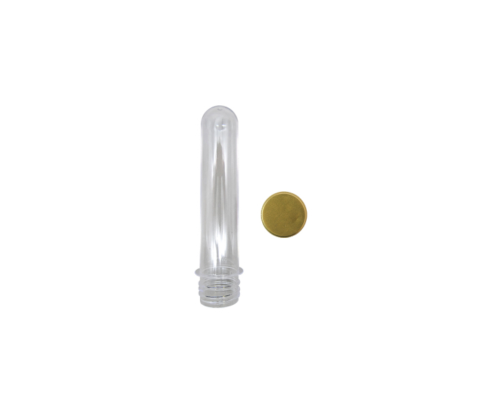 CARAMELERO TUBO 10P (12.5CM) TAPA DORADO