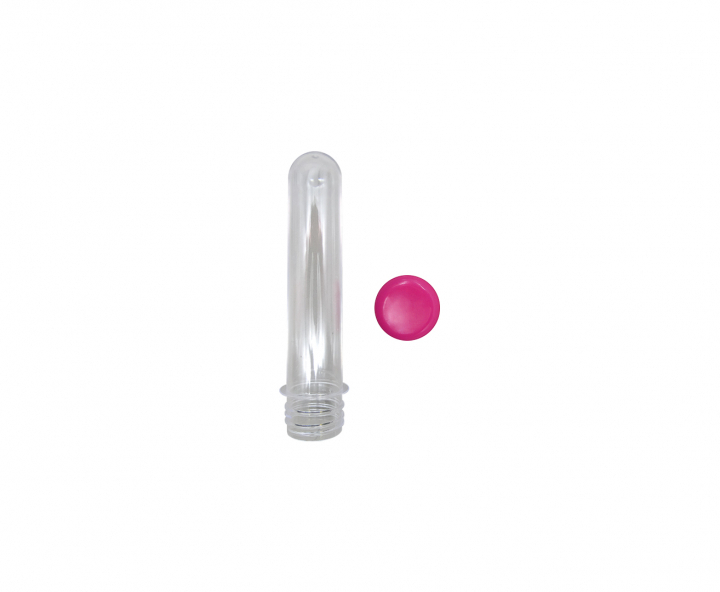 CARAMELERO TUBO 10P (12.5CM) TAPA FUCSIA