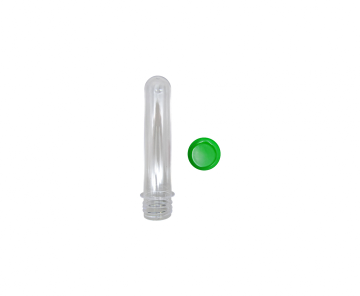 CARAMELERO TUBO 10P (12.5CM) TAPA VERDE LIMON