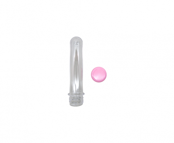 CARAMELERO TUBO 10P (12.5CM) TAPA ROSADO