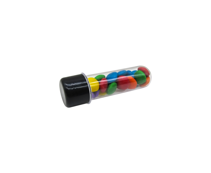 CARAMELERO TUBO 10P (10X3CM) NEGRO/TRANSP.