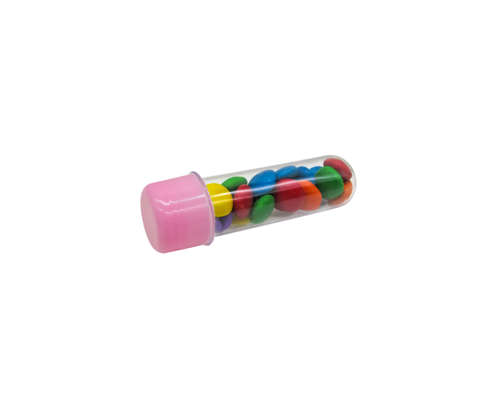 CARAMELERO TUBO 10P (10X3CM) ROSADO/TRANSP.
