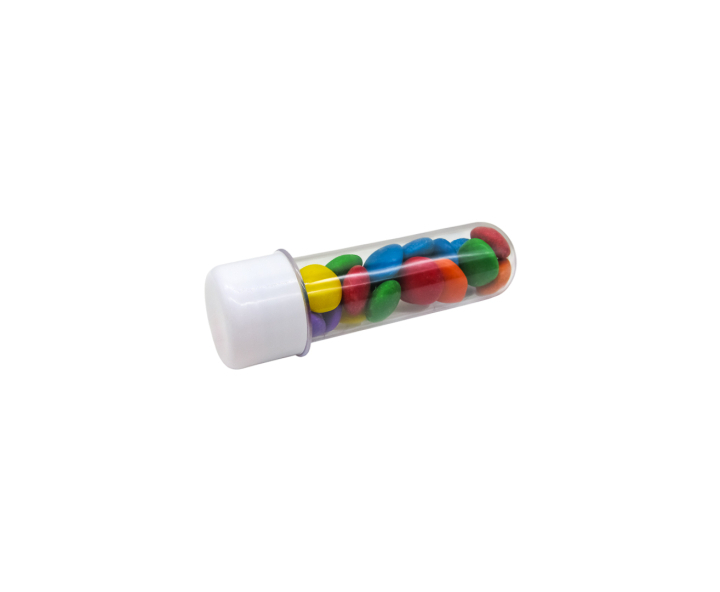 CARAMELERO TUBO 10P (10X3CM) BLANCO/TRANSP.