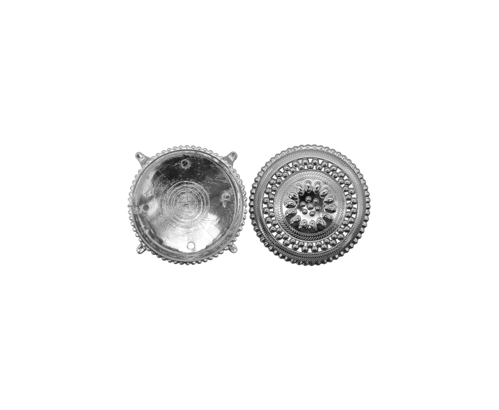 POTECITO REDONDO 10P (7.5X3.5) PLATEADO