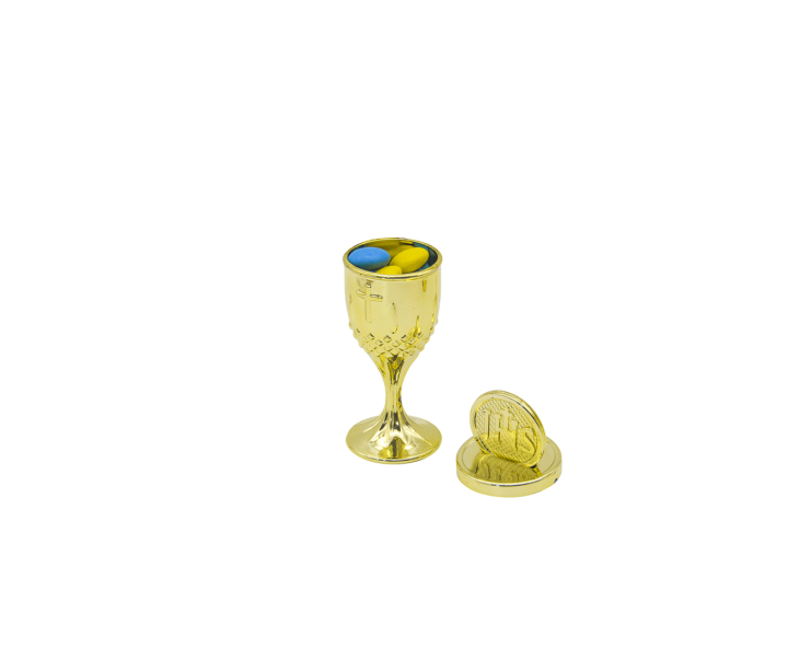 CALIZ PLASTICO 10P (10X3.5) DORADO