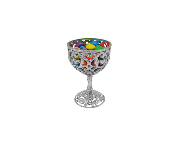 COPA PLASTICO 10P (6X10) PLATEADO