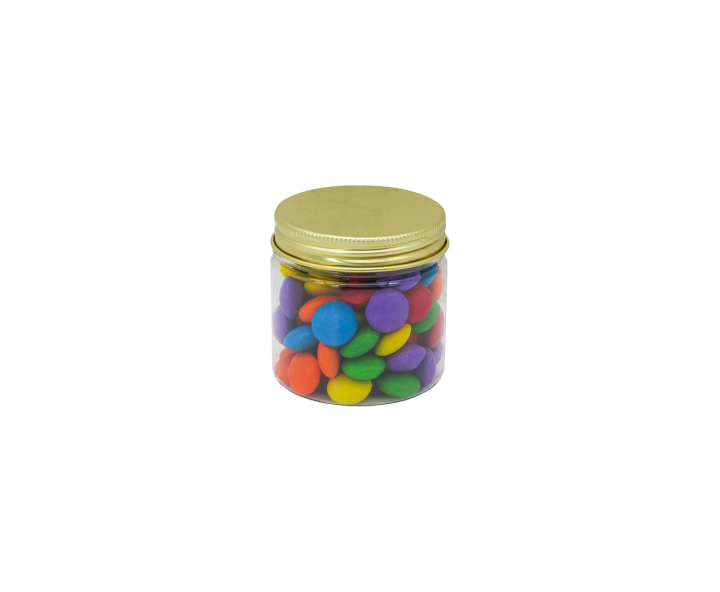 POTECITO PLASTICO 10P (6X5.5) C/ TAPA DORADO